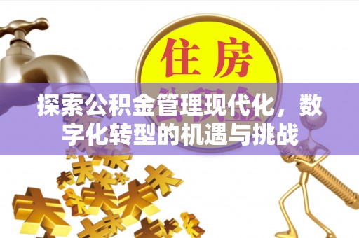 宜都探索公积金管理现代化，数字化转型的机遇与挑战