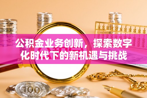 宜都公积金业务创新，探索数字化时代下的新机遇与挑战