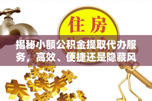 宜都揭秘小额公积金提取代办服务，高效、便捷还是隐藏风险？