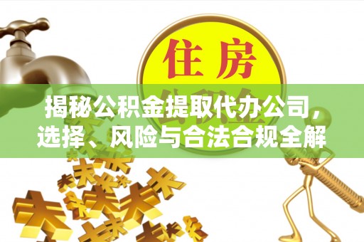 宜都揭秘公积金提取代办公司，选择、风险与合法合规全解析